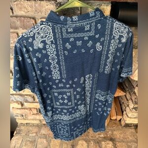 Polo Ralph Lauren - Navy Paisley collar - M - like new!